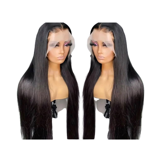 Straight Lace Front Human Hair Wig 13x6 Pre-Plucked with Baby Hair, 150% Density