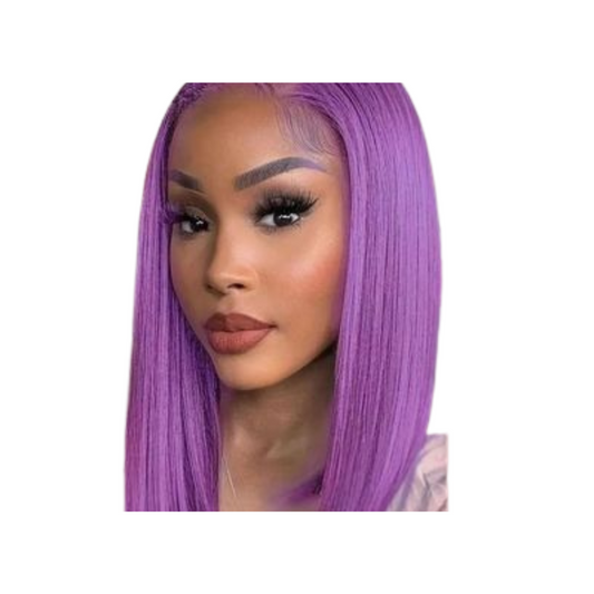 Sensation Straight Bob Cut Wigs 13x4 Transparent Lace Front Human Hair
